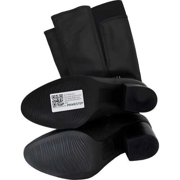 Soul Naturalizer Uptown Black Knee High Faux Leather Boots Size 8 Wide - Picture 6 of 6